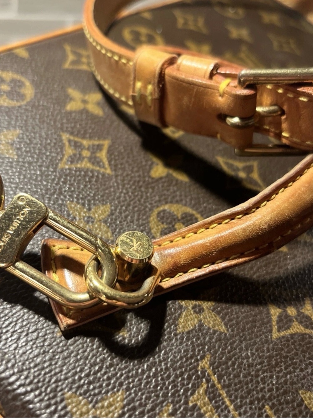 Louis Vuitton Monogram Canvas Train case/ Toiletry Case in Brown and Tan - Picture 4 of 16